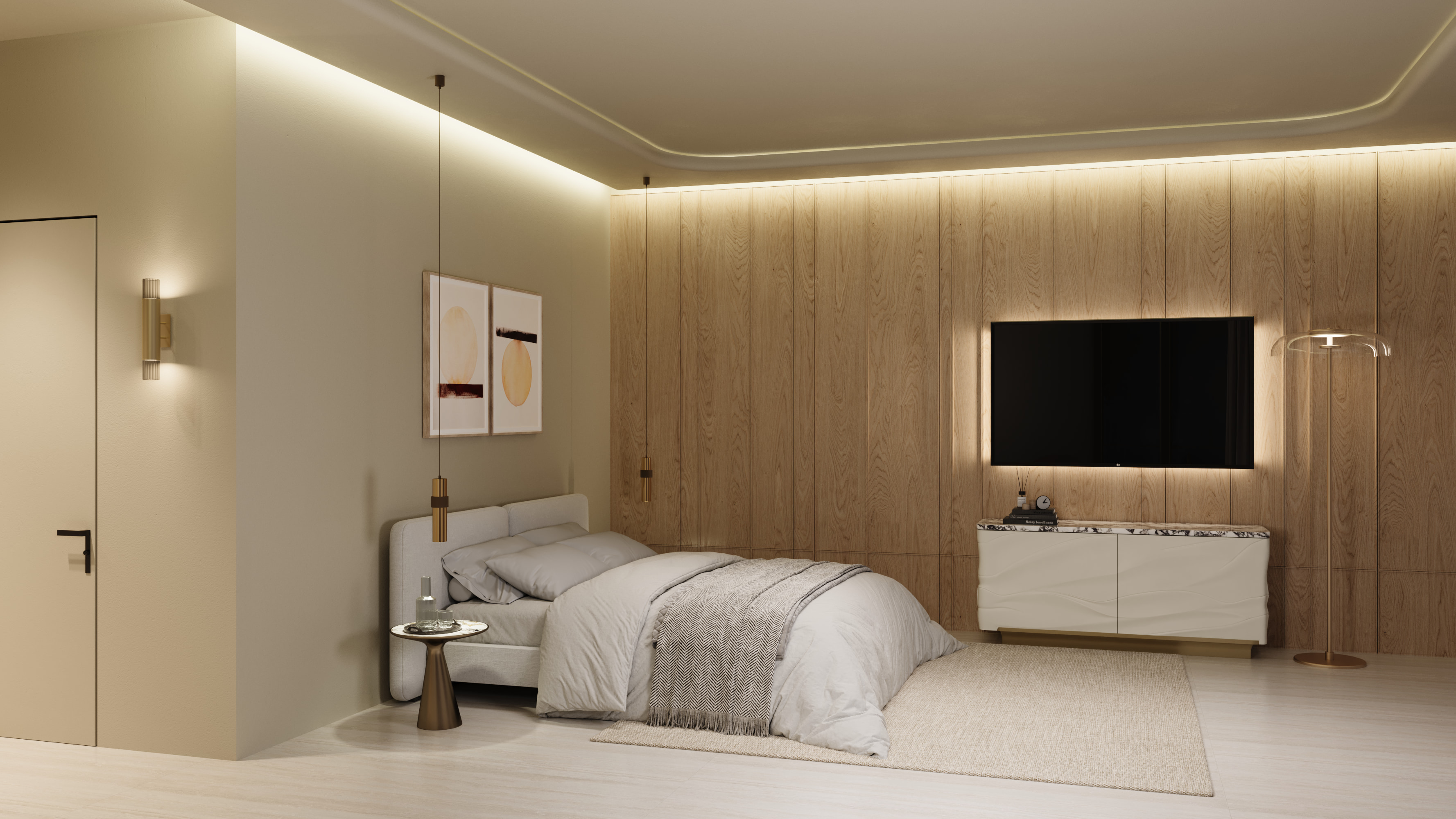 Como Residences evening bedroom